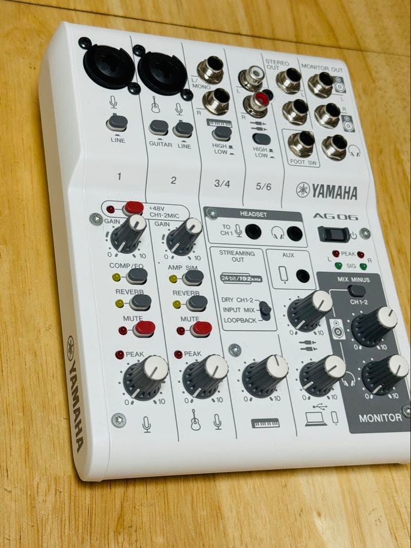 YAMAHA AG06 MK2 ライブストリーミングミキサー　美品