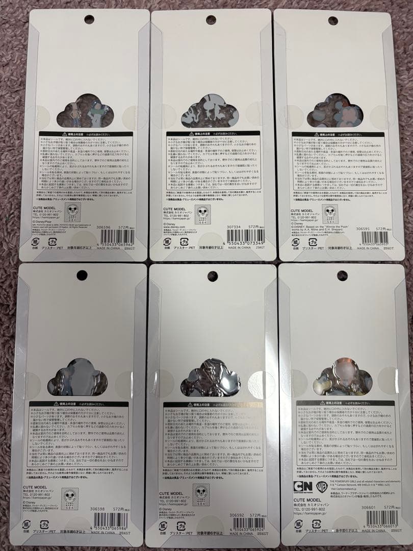 プチドロップステッカー　ディズニー　6シートセット