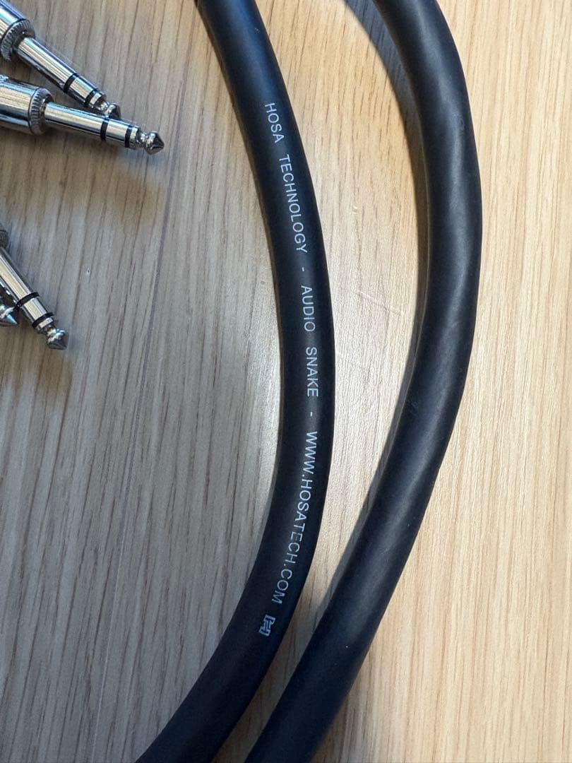 （3本セット）HOSA マルチケーブル 2m（D-sub／TRSフォン）