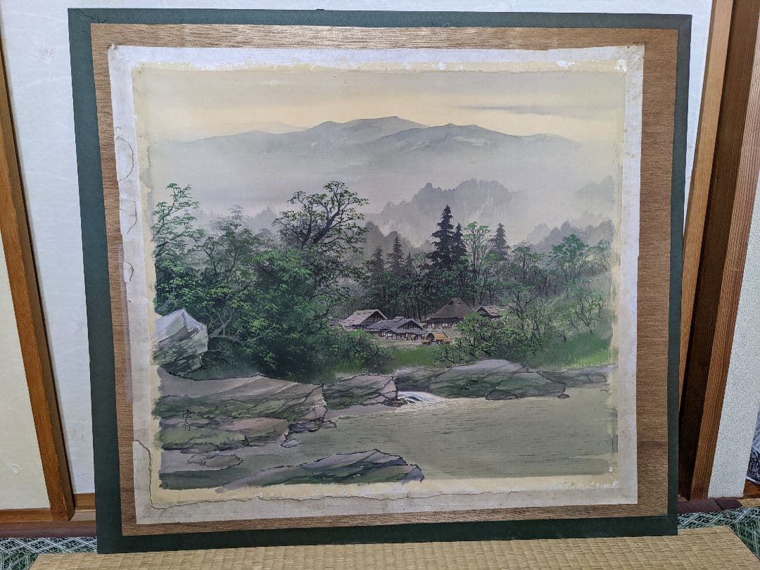 ♦日本画 院展会友 絵画 水彩画 アート 百瀬徳三郎 コレクションアンティーク