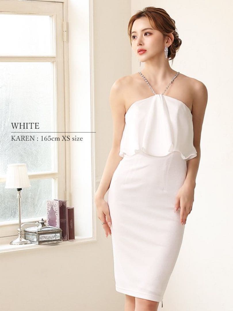 新品　veautt ドレス XS ホワイト　シュガー　イルマ