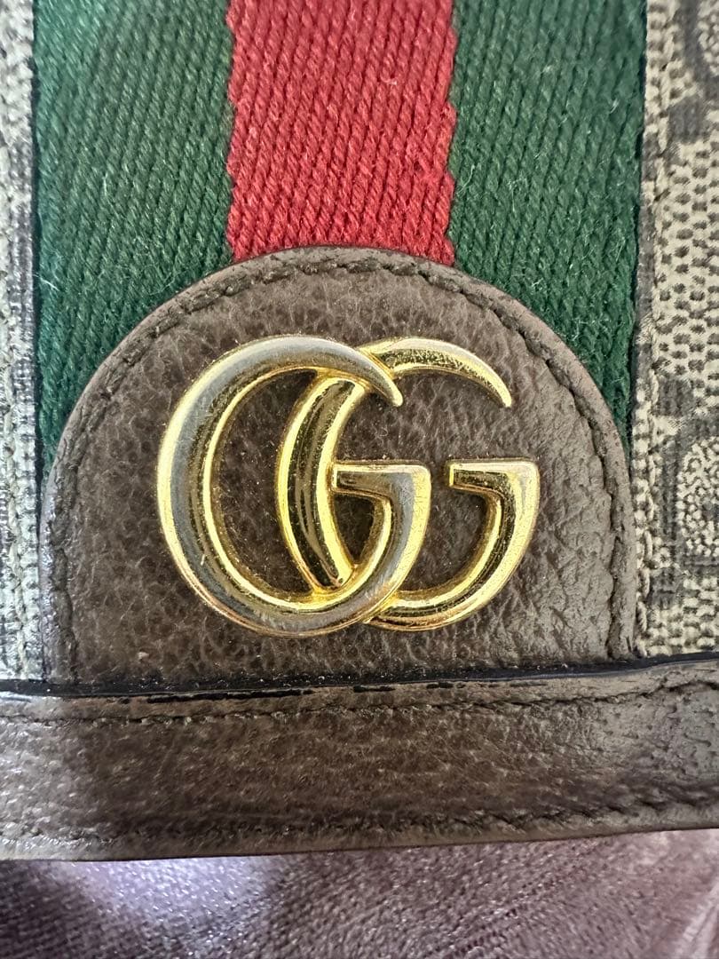 GUCCI 二つ折り財布 GGキャンバス