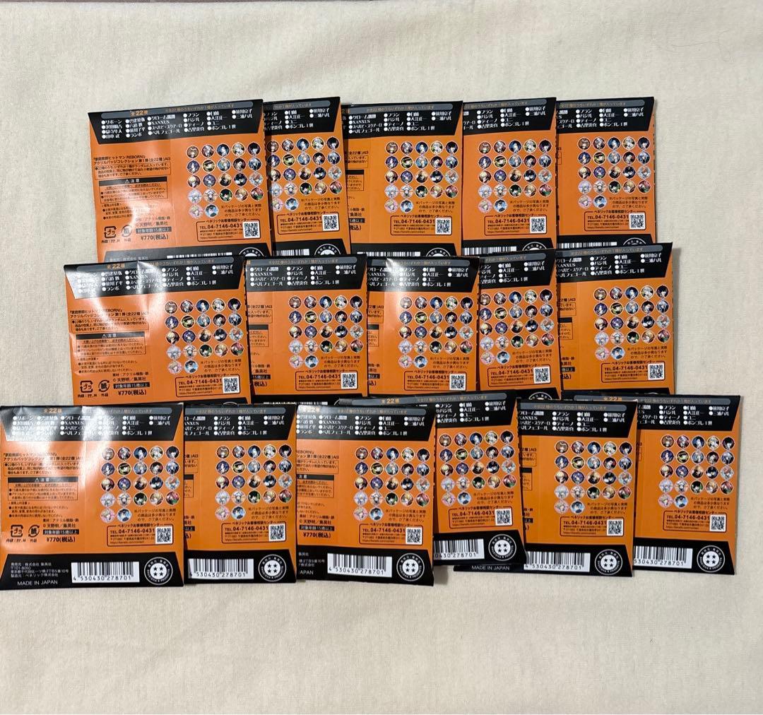 家庭教師ヒットマンreborn アクリルバッジコレクション　未開封　16点