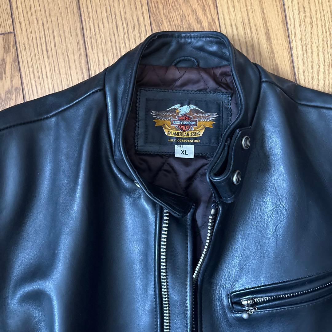 Harley-Davidson ブラック レザージャケット XL