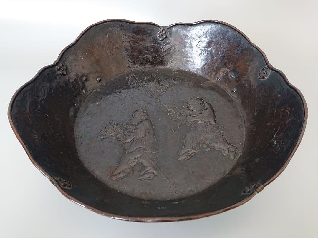 中国 明時代 古銅大鉢