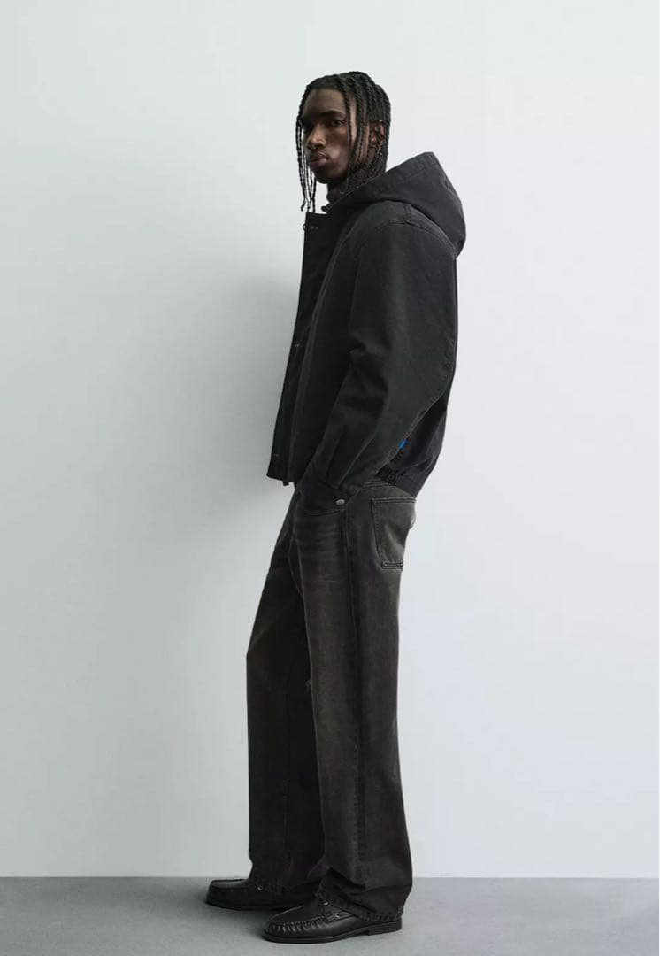 【完売品S】ZARA トグル ファイヤーマンジャケット フード付き