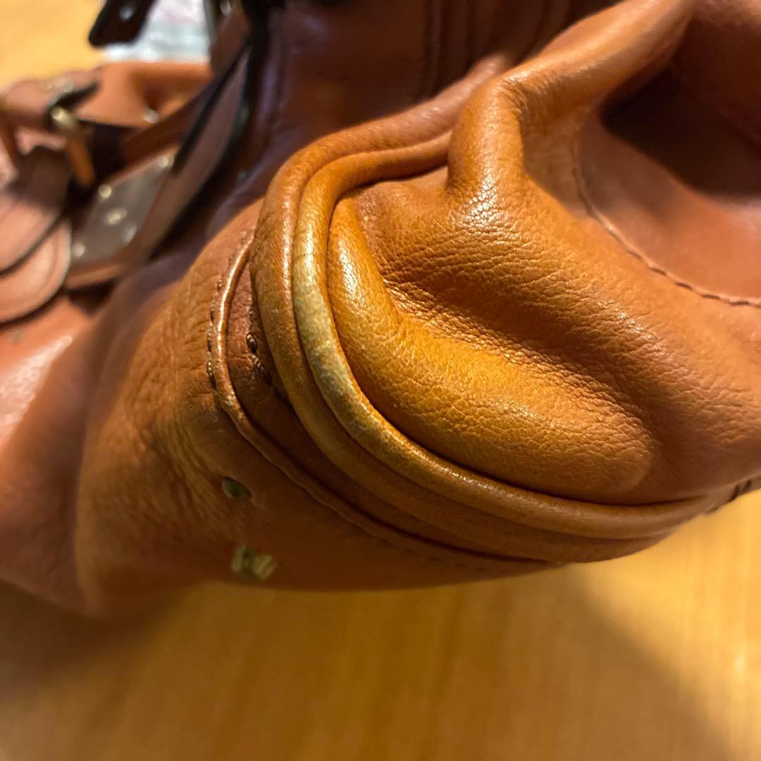 Chloé ブラウンレザー ハンドバッグ