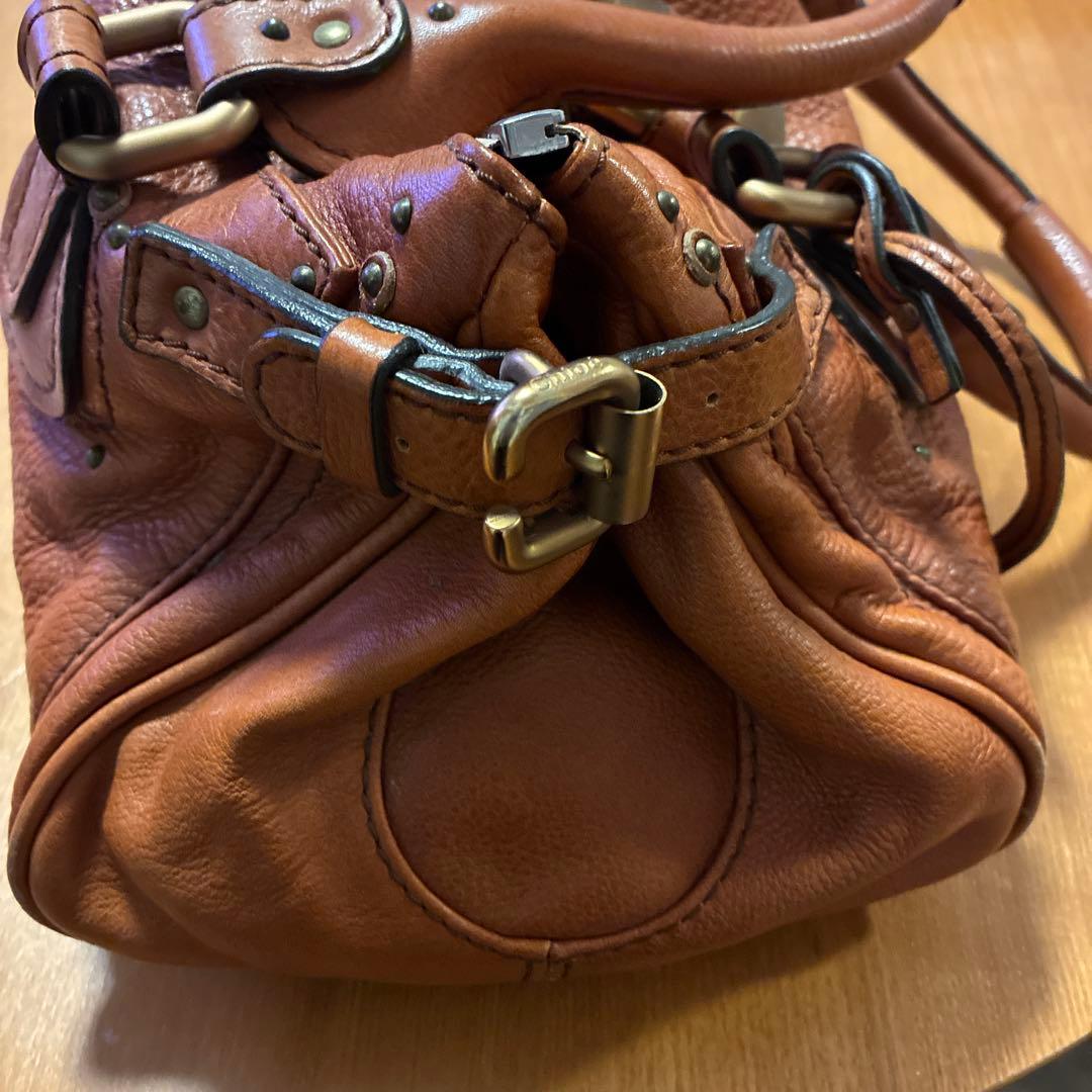 Chloé ブラウンレザー ハンドバッグ