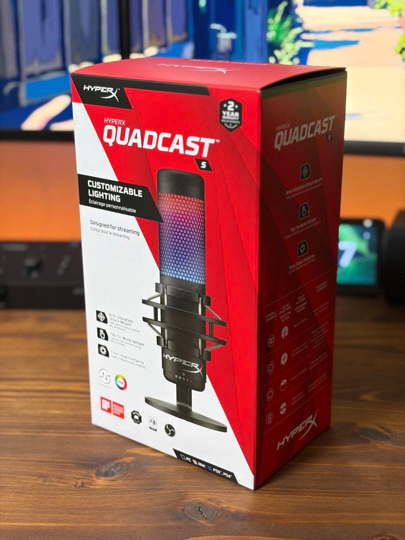 HyperX QuadCast S ブラック USBマイク 付属品完備