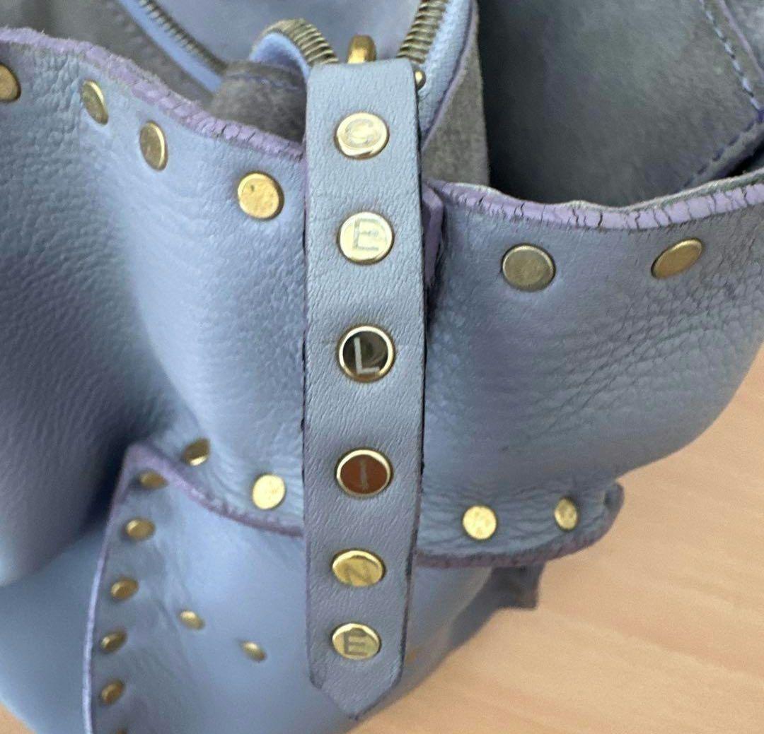 値下交渉可_CELINE セリーヌ ブギーバッグ スタッズ レザー ハンドバッグ