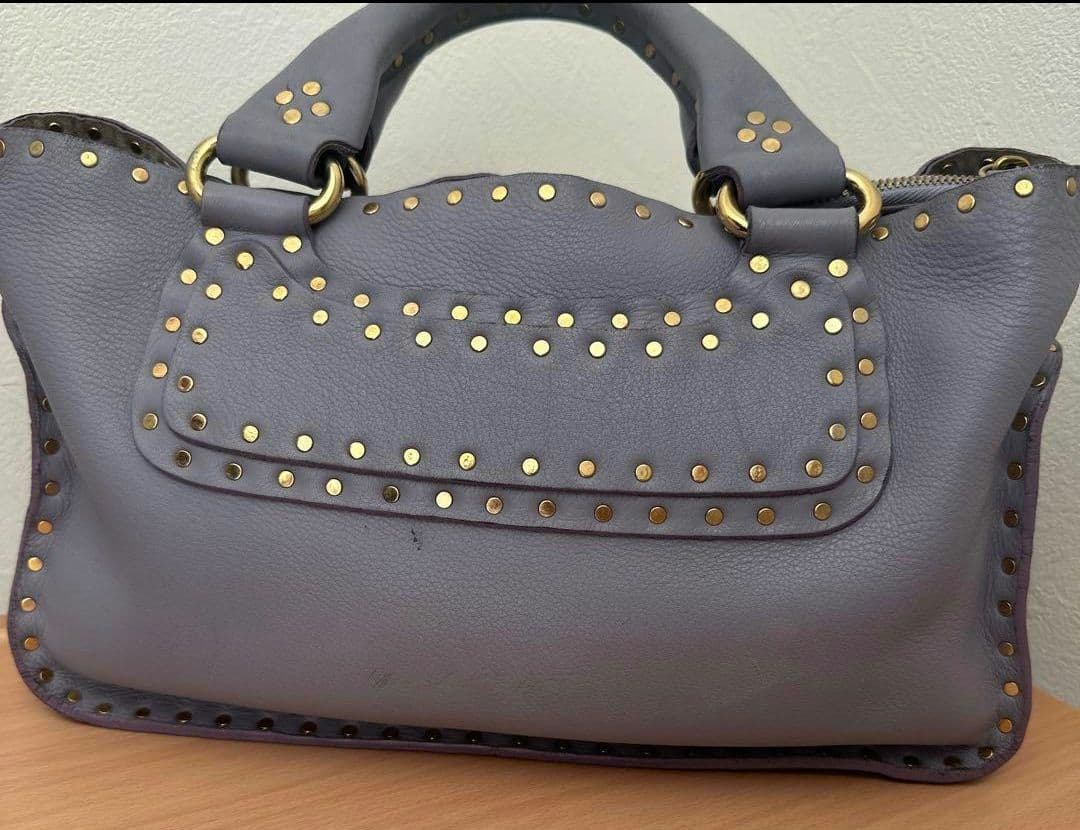 値下交渉可_CELINE セリーヌ ブギーバッグ スタッズ レザー ハンドバッグ