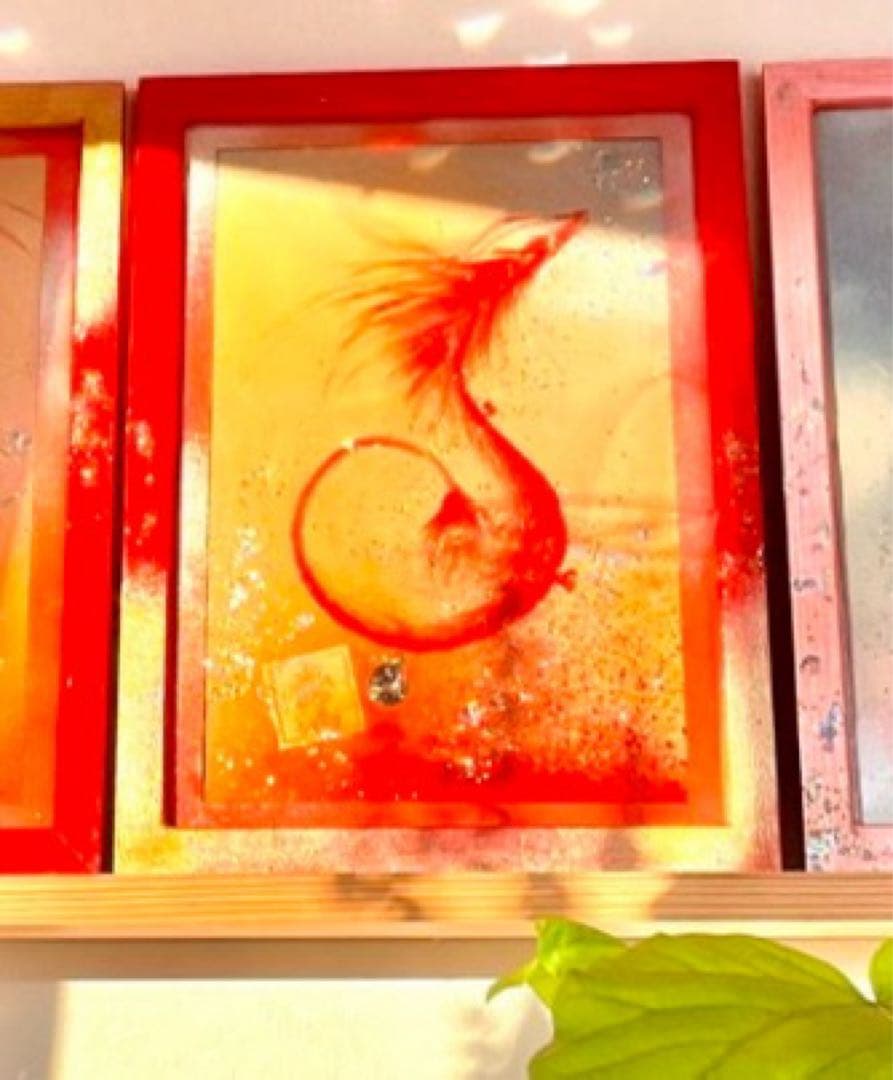 紅龍神様画　ツイン龍神様　2点販売