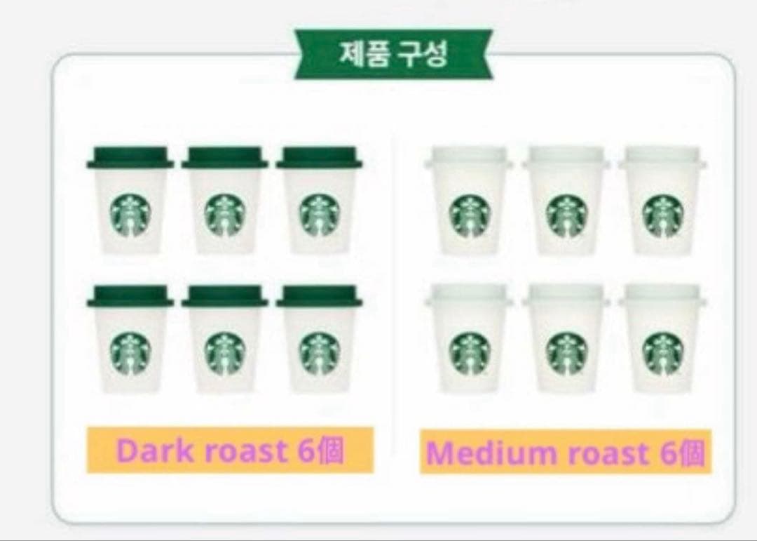 [韓国限定] Starbucks スターバ アメリカーノ ミニカップ 12個入り