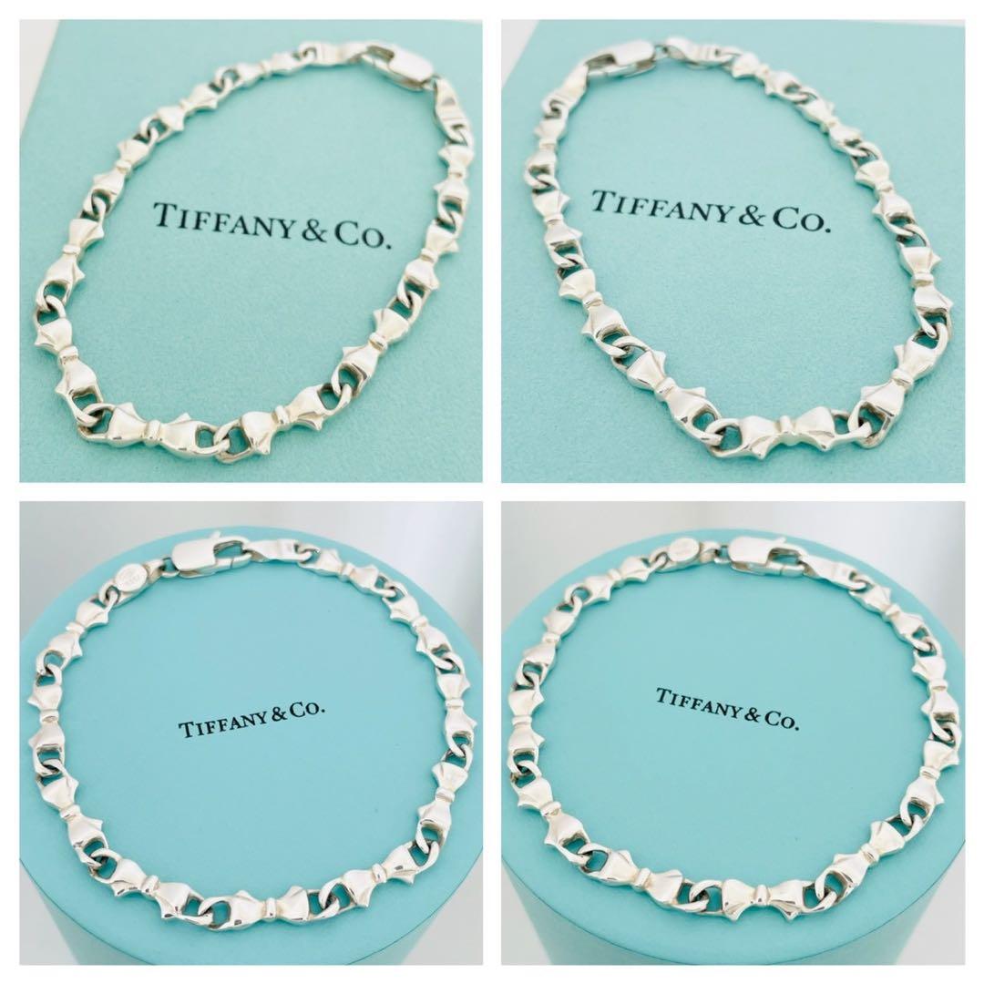 極美品★ティファニー バングル パフリボン シルバー SV925 ブレスレット
