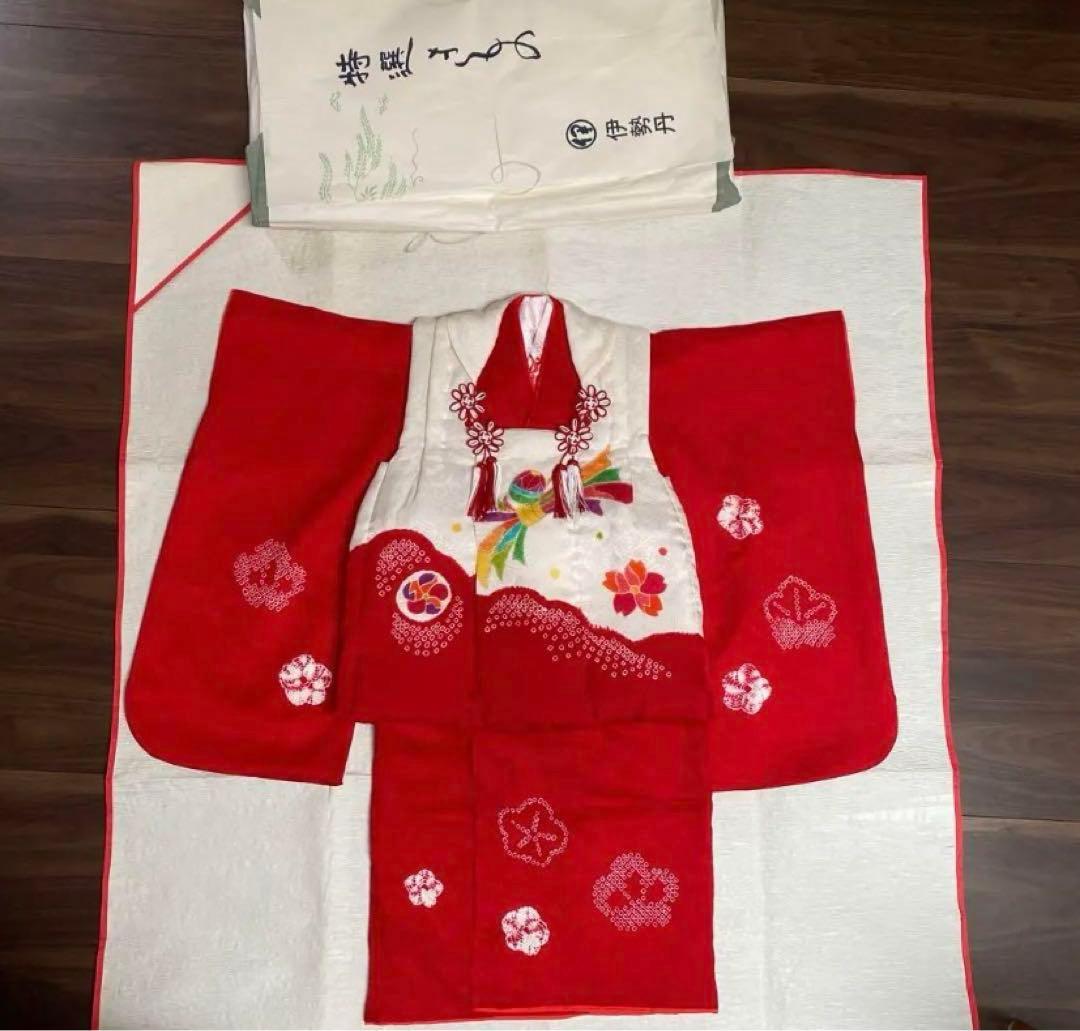 伊勢丹購入！七五三　3歳　正絹　着物セット