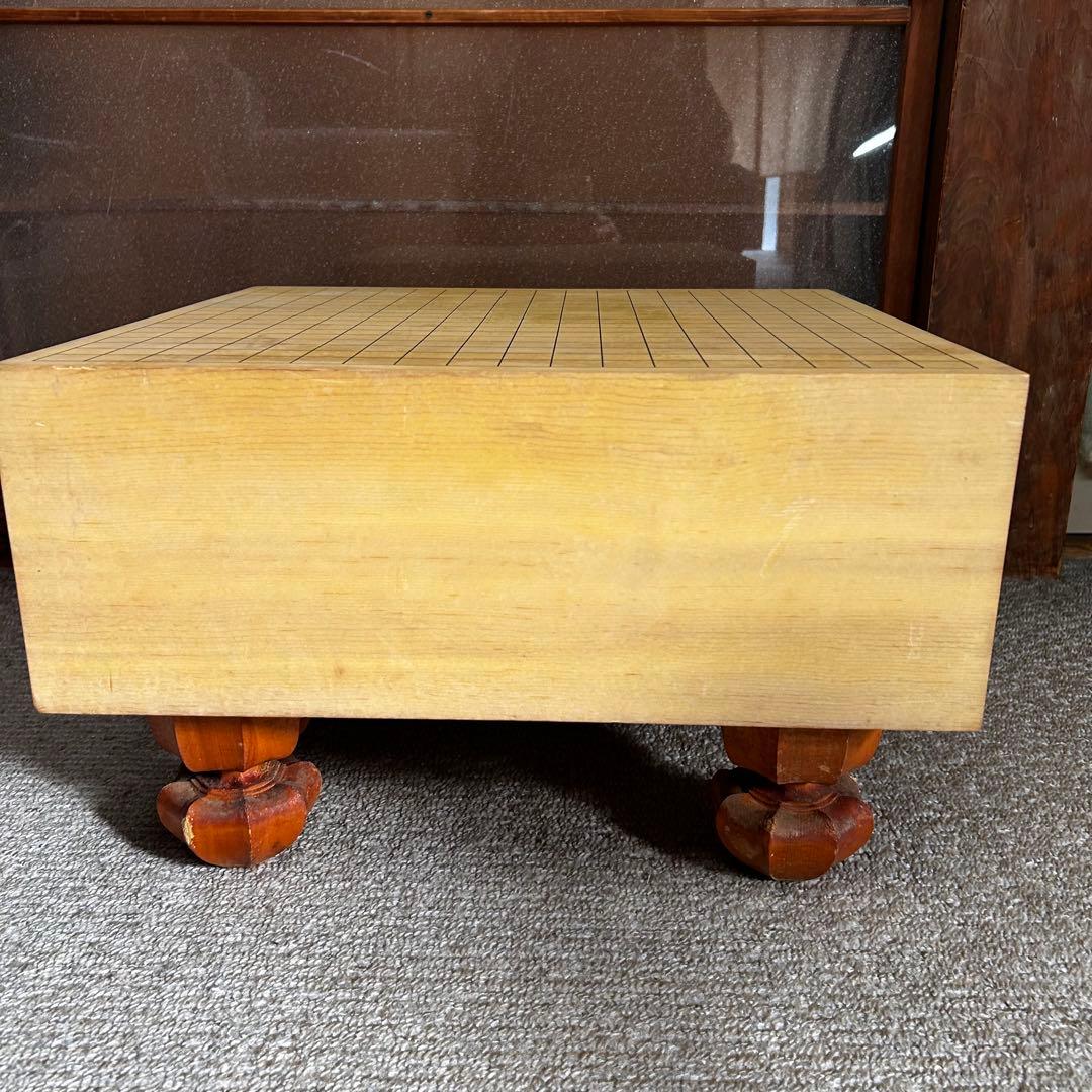 【希少】高級 国産 極厚 約4.8寸 囲碁 本榧 目が繊細 ヘソ 脚付き