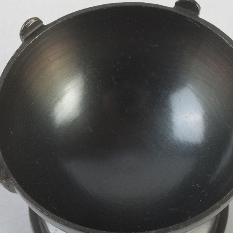 茶道具　唐銅風炉師　藤井宗喜作　唐銅　古銅写　火舎蓋置　共箱　V　9609