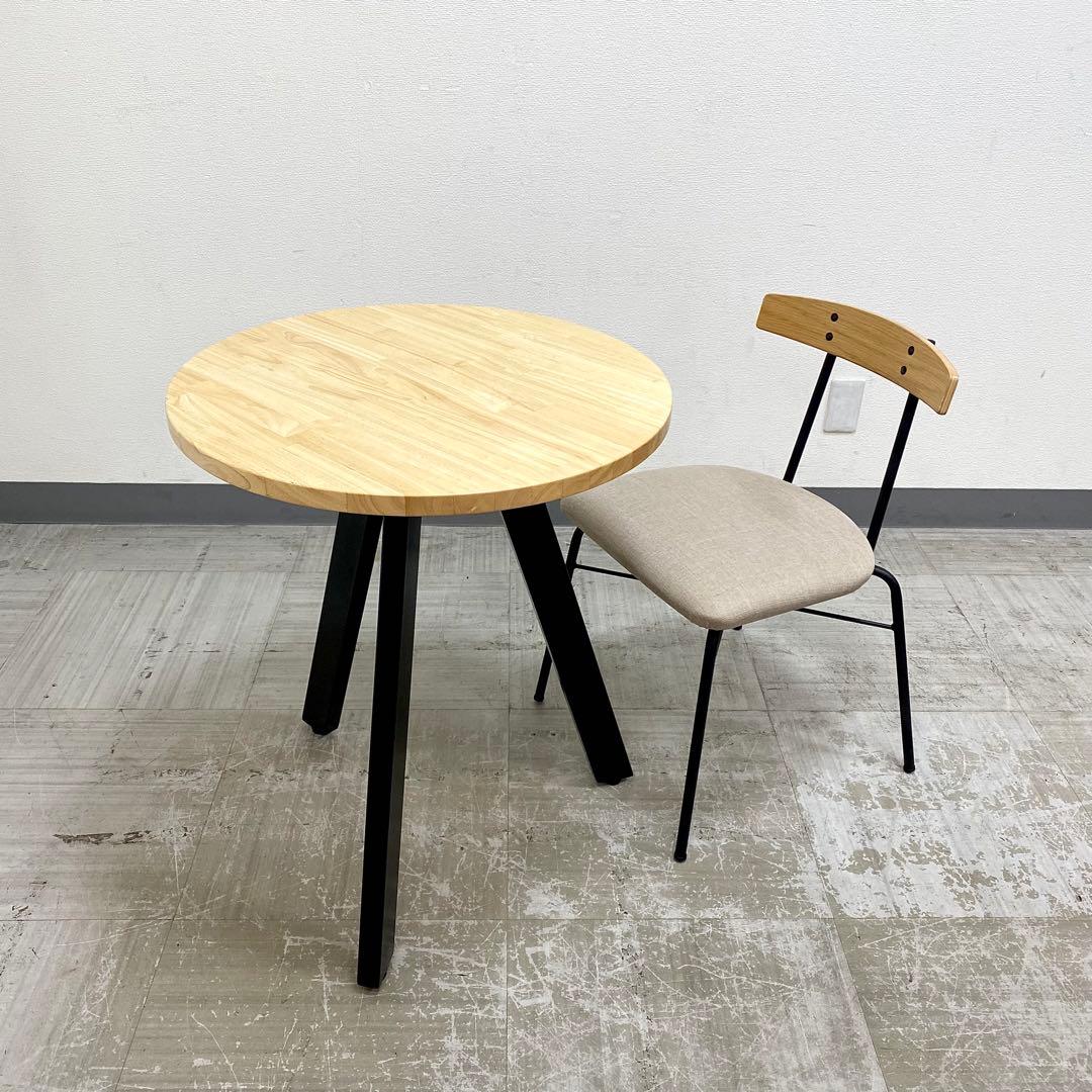 美品 KANADEMONO THE CAFE TABLE Black Steel