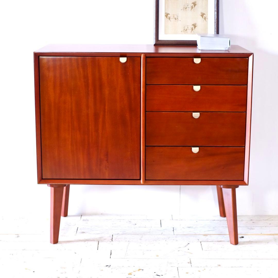 E 新品 北欧 リビングボード キャビネット サイドボード 本棚 収納