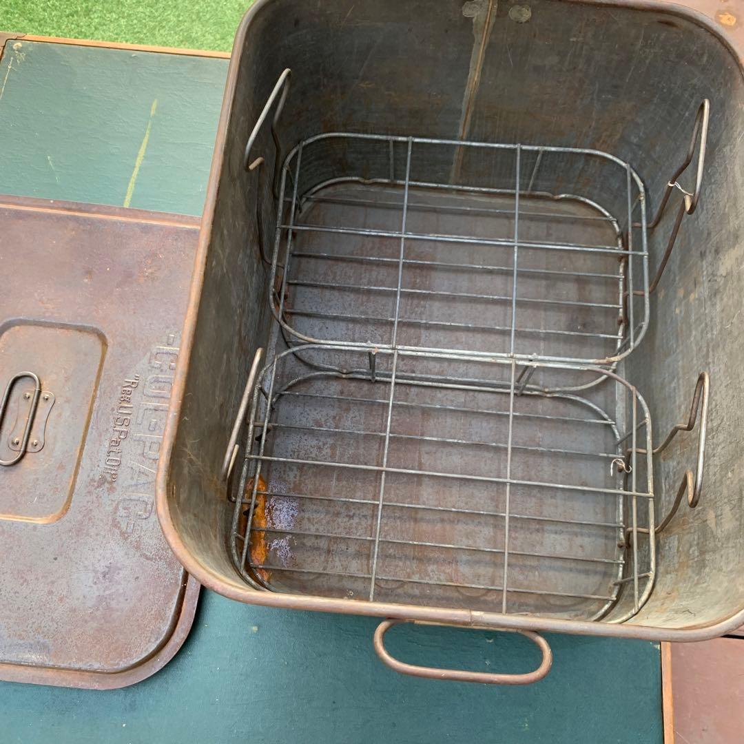 送料込！USA アンティークCOL-PAC メタルケース ボトルキャリア2点付