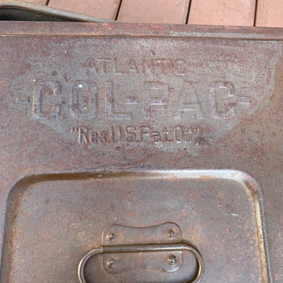 送料込！USA アンティークCOL-PAC メタルケース ボトルキャリア2点付