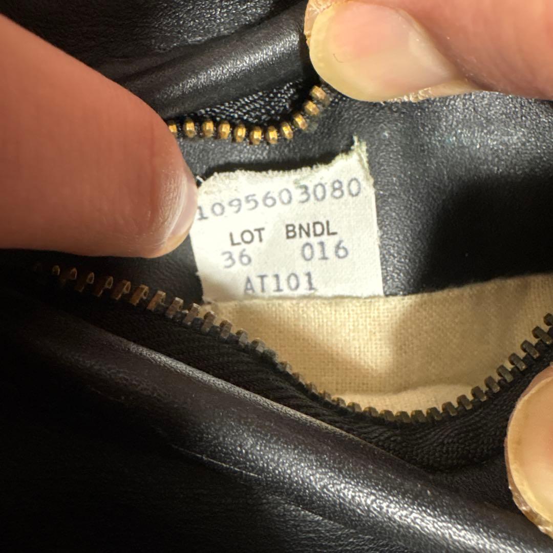 Schott NYC ブラックレザーシングルライダースジャケット