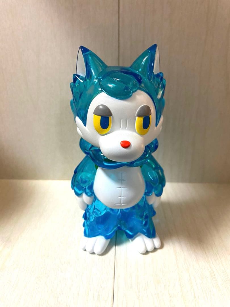 おおかみくん ゲームカラー クリアブルー ソフビ フィギュア