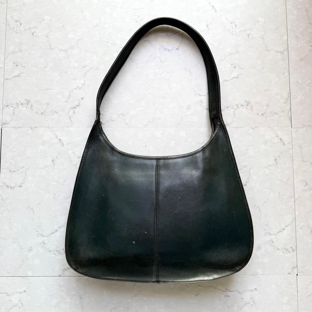 希少色 old coach コーチ ハンドバッグ ショルダーバッグ グリーン