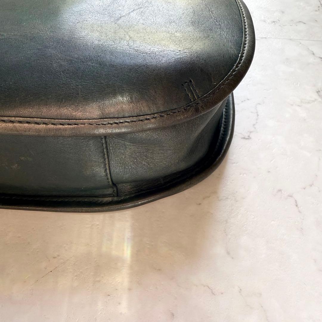 希少色 old coach コーチ ハンドバッグ ショルダーバッグ グリーン