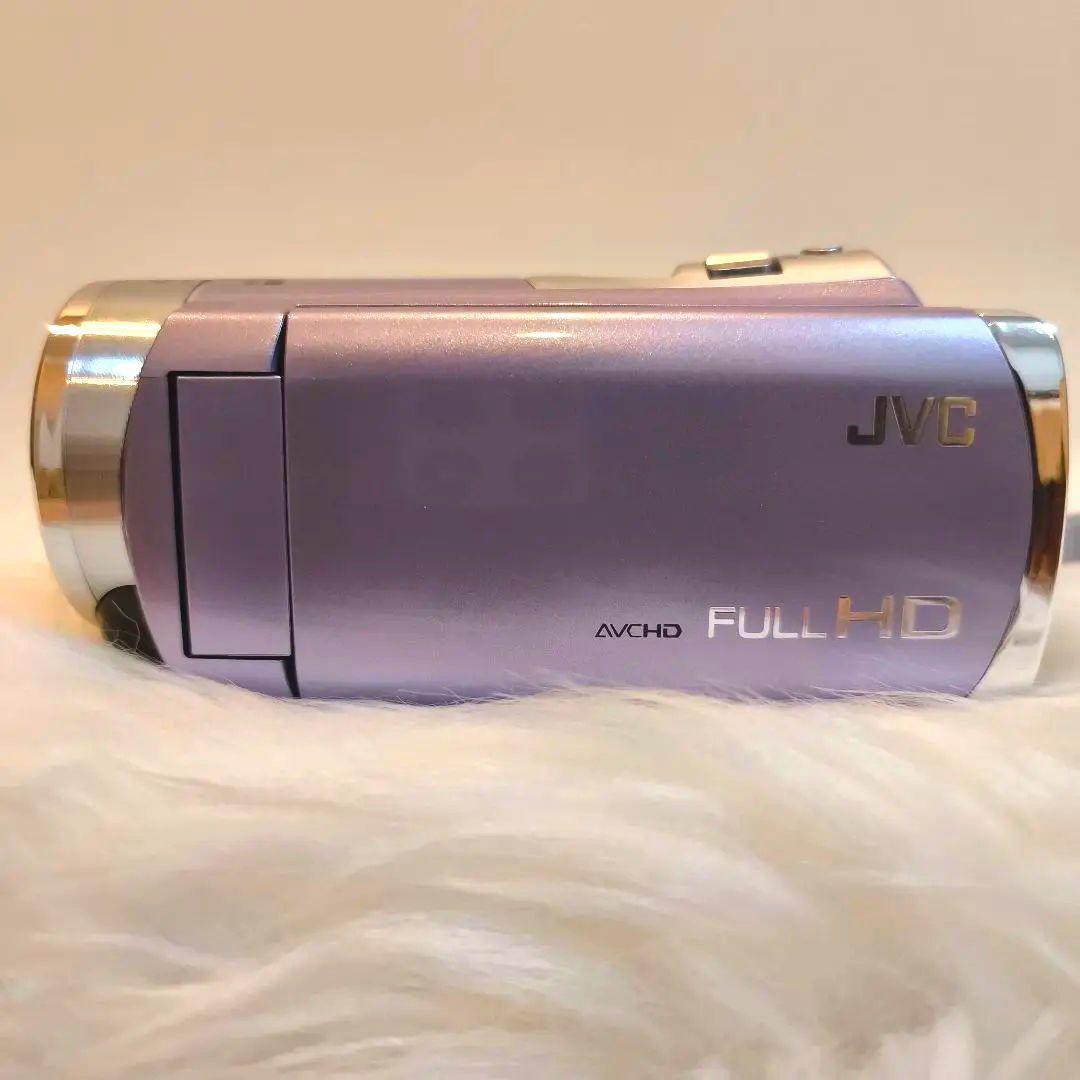 美品 JVC ビデオカメラ Everio GZ-HM33-V バイオレット