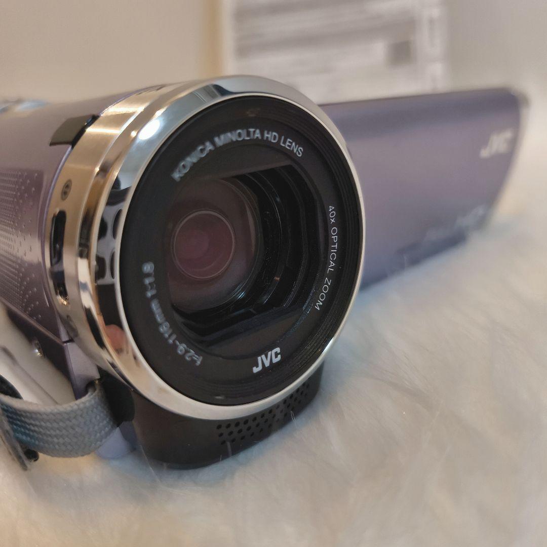 美品 JVC ビデオカメラ Everio GZ-HM33-V バイオレット