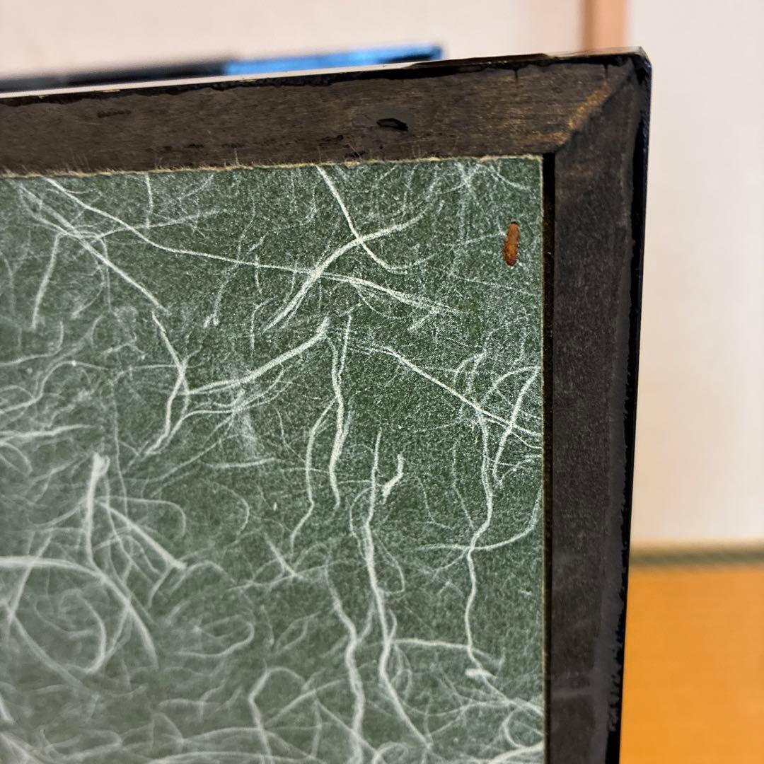 雛人形錦屏風　手書蒔絵　松、鶴