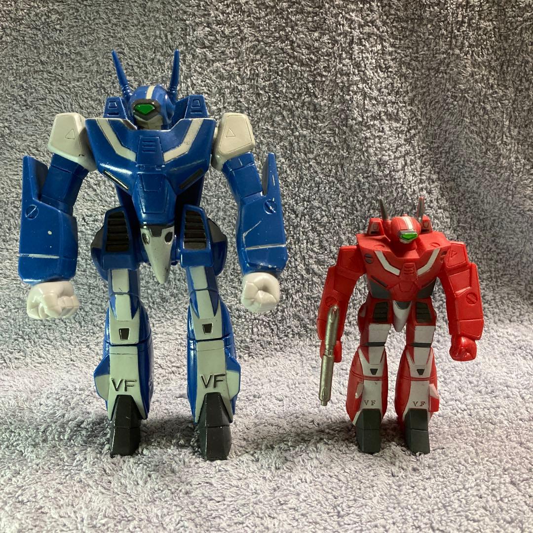 ピ*ん様 タカトク　マクロス　マックス機　ミリア機　ソフビ