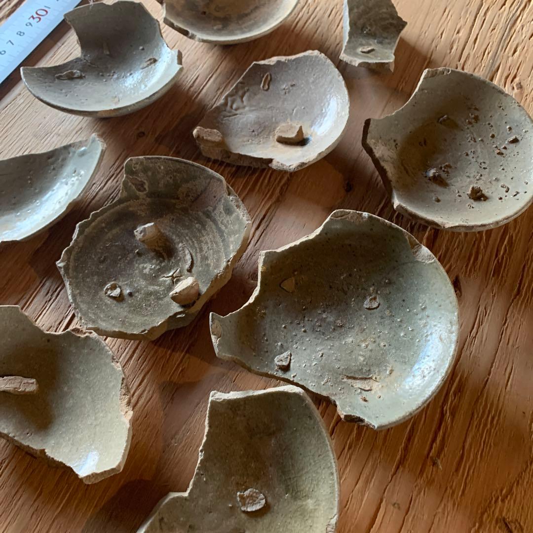 古唐津　陶片　古道具　金継ぎ　呼び継ぎ