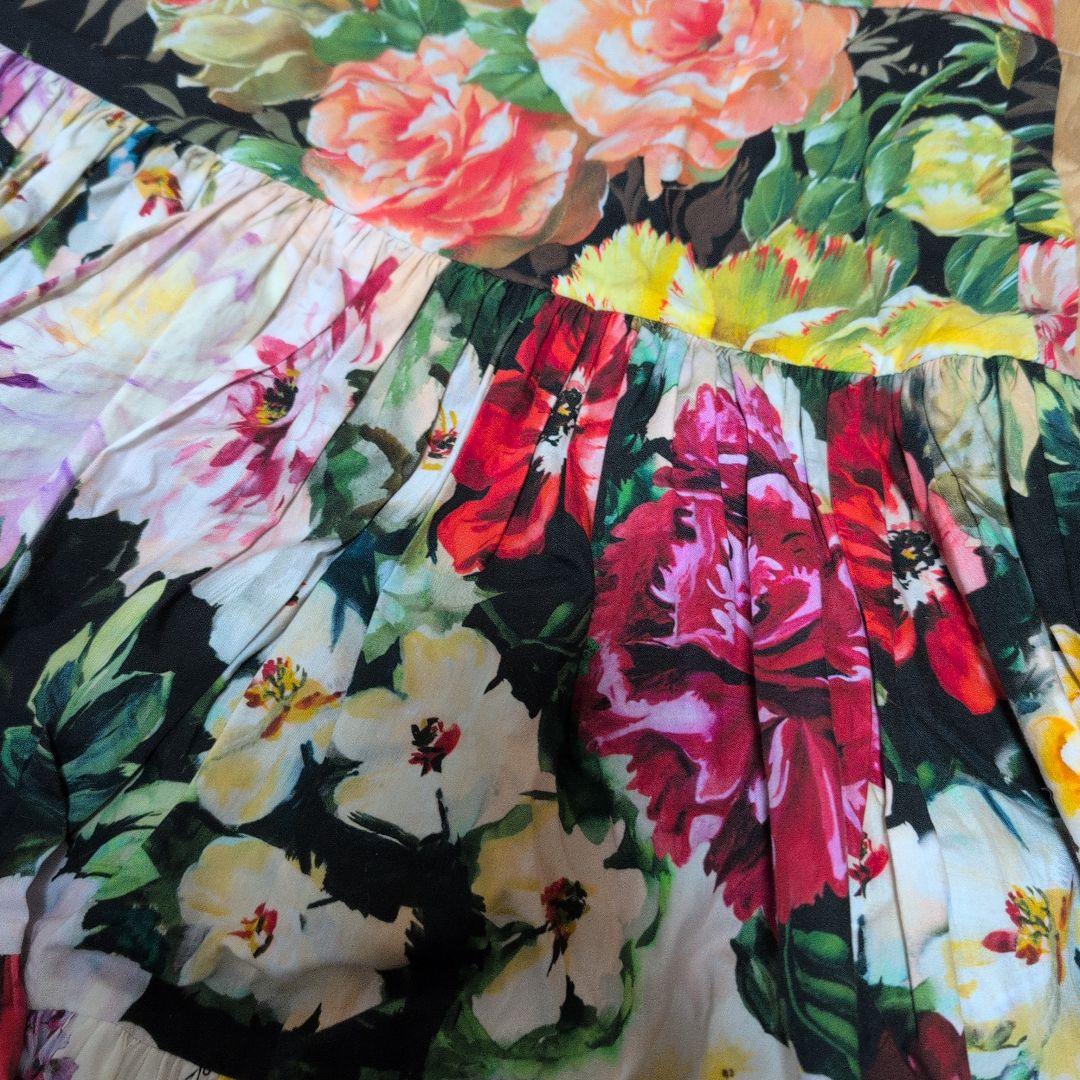 DOLCE&GABBANA 花柄 フリル スカート