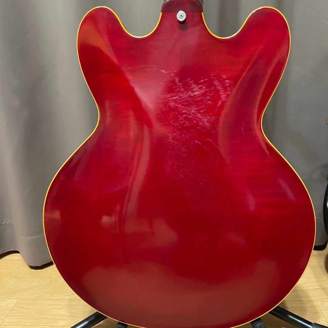 Edwards E-SA-125-LTS セミアコースティックギター 赤