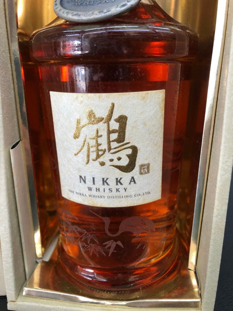 s-120 NIKKA TSURU ウイスキー 専用ボックス入り　鶴　スリム2本