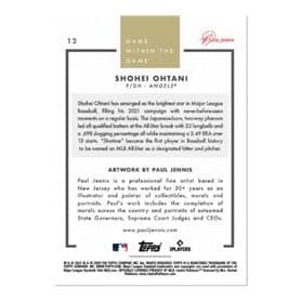 2021 Topps-ゲームカード＃12内のゲーム-大谷翔平