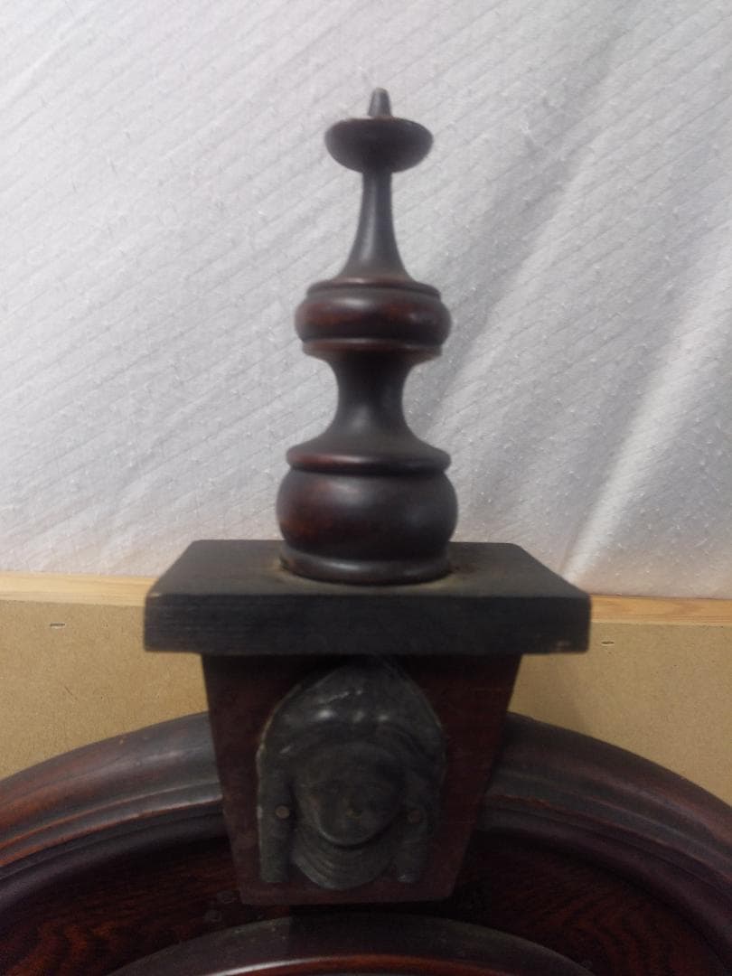 古い柱時計　　②