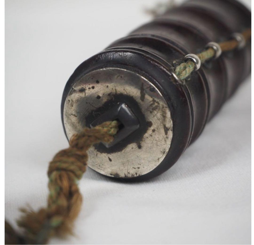 送料無料　竹形印籠・銅製瓢箪形薬入　銀使用　★希少★