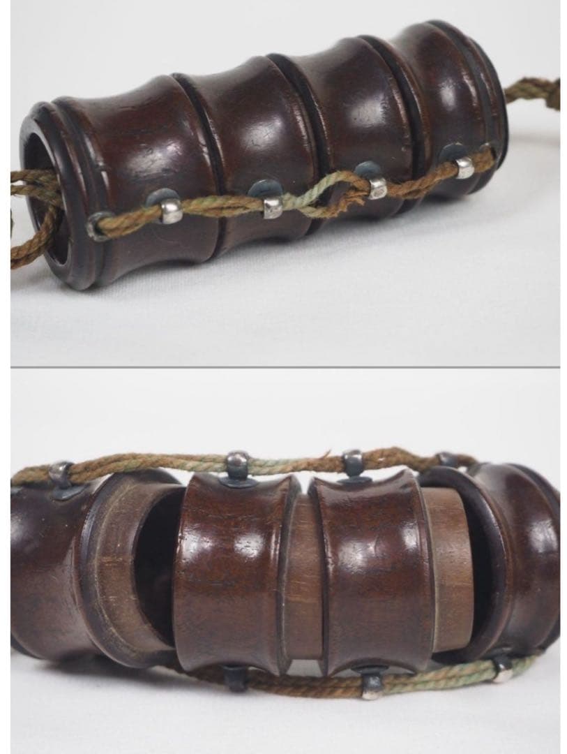 送料無料　竹形印籠・銅製瓢箪形薬入　銀使用　★希少★