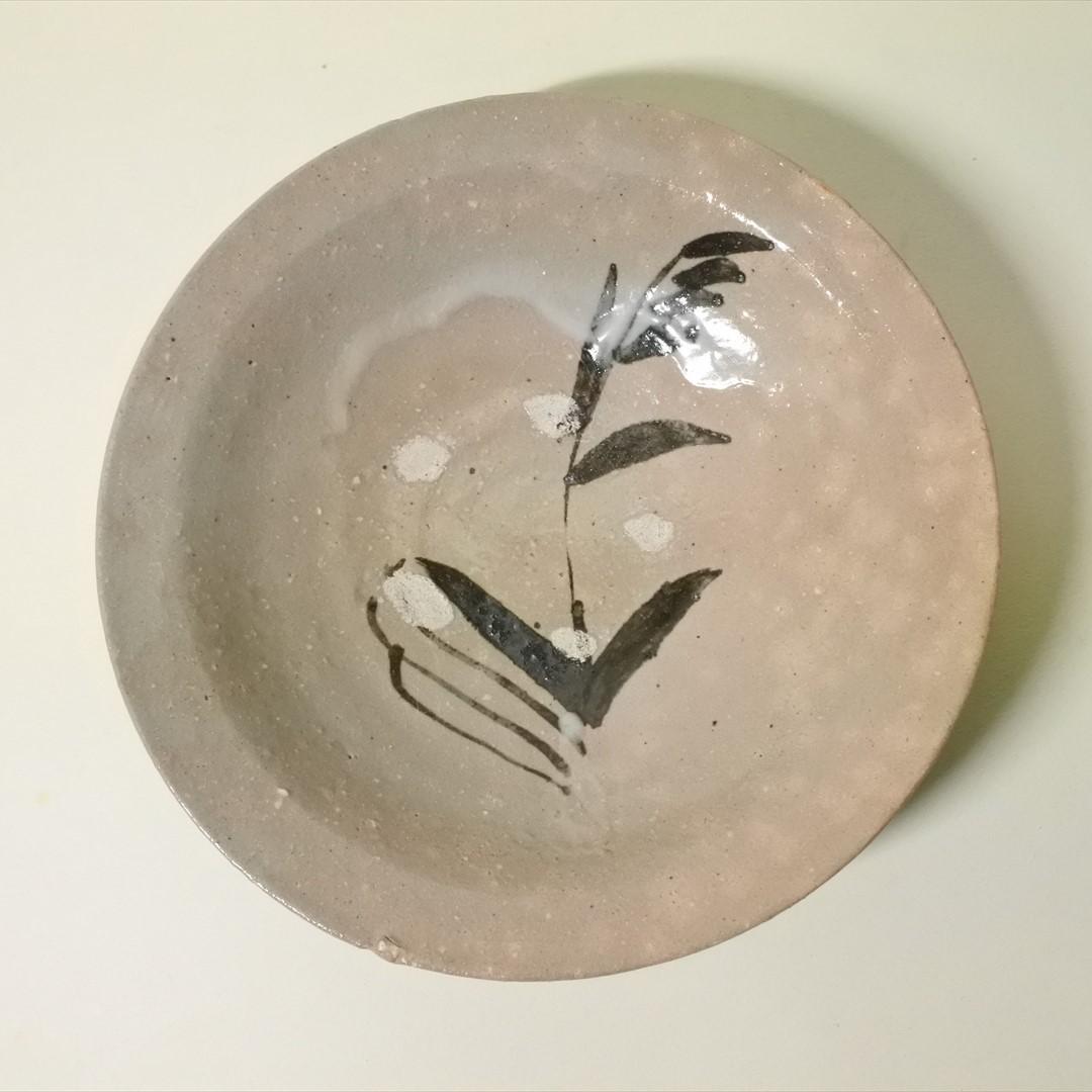 現代作家　杉本泥牛　杉本立夫　絵唐津　皿 b