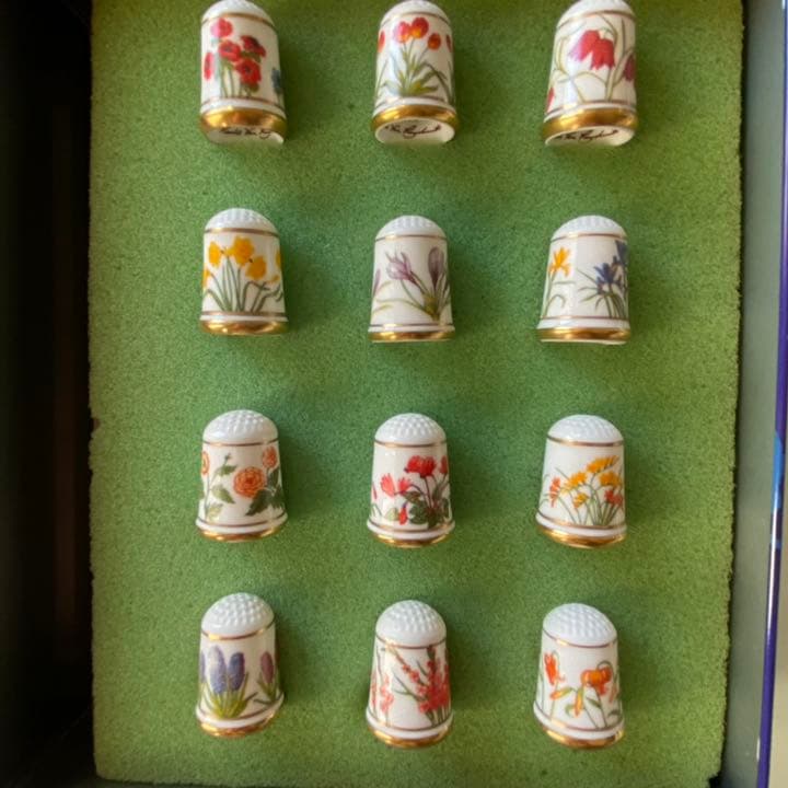 希少品！フランクリン1978年発行 シンブル 指貫き 12種セット