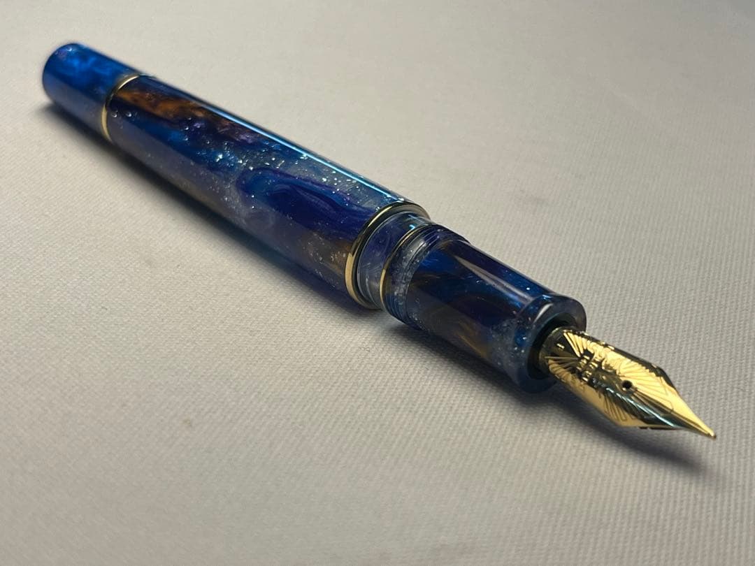 試筆のみ　レオナルド万年筆　モーメント ゼロ グランデ 14金ニブ