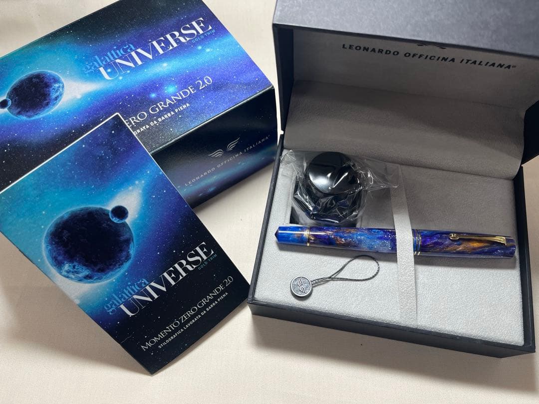 試筆のみ　レオナルド万年筆　モーメント ゼロ グランデ 14金ニブ