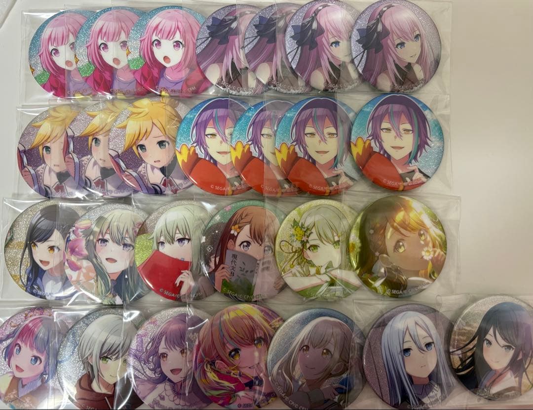 プロセカ グリッター 缶バッジ まとめ売り