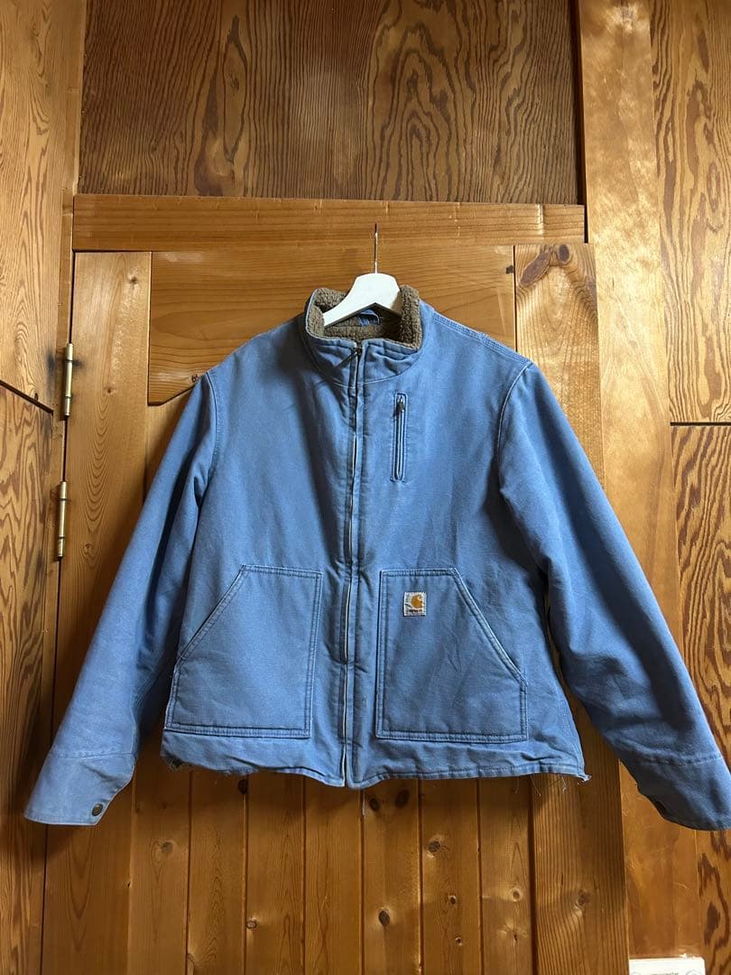 最安値！超希少！Carharttカーハートダックジャケットフレンチブルー！