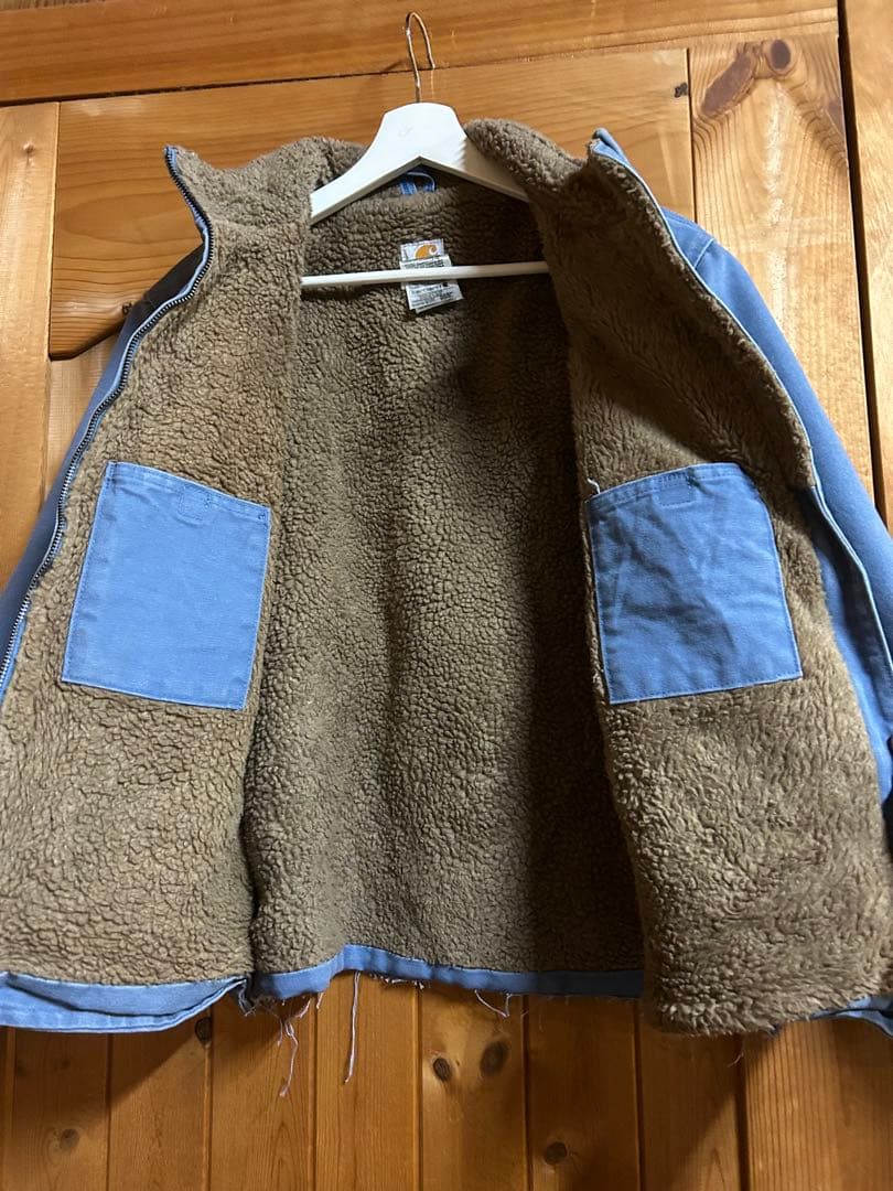 最安値！超希少！Carharttカーハートダックジャケットフレンチブルー！