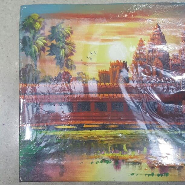 カンボジア産、絵画(油絵)