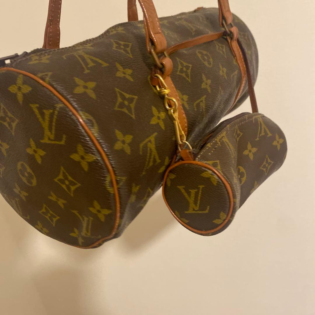 Louis Vuitton ブラウン ハンドバッグ ミニポーチ付き